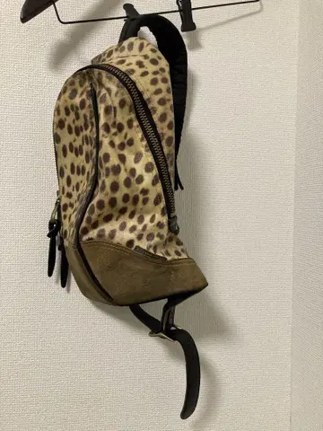 레오파드 무늬 레오파드 숄더백