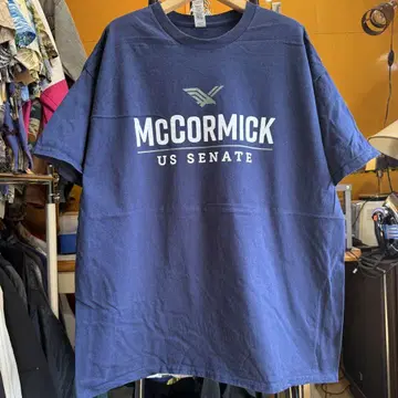 미국 빈티지 의류 네이비 T셔츠 MC CORMICK US SENATE