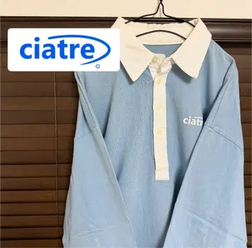 ciatre 스카이블루 긴팔 피케 셔츠 새상품급