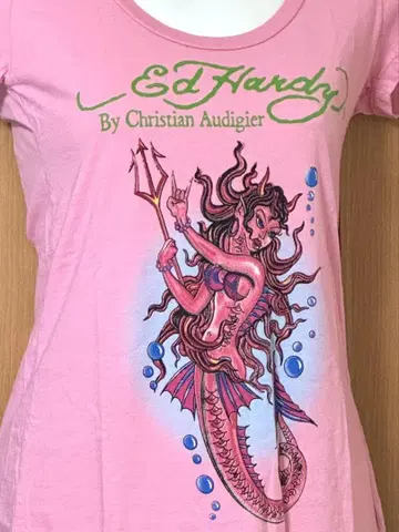 EDHARDY 에드하디 머메이드 슬렌 T셔츠 택 포함 새상품 레어