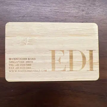 싱가포르 에디션 카드룸 키 EDITION