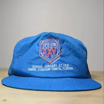 90s 데드스탁 SUPERBOWLXXV 수베니어 나일론 캡