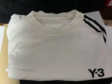 Y-3 크루넥 셔츠 화이트 XS