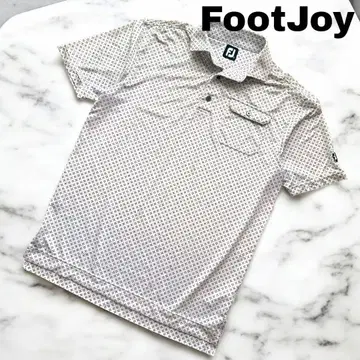 풋조이 FootJoy 반팔 피케 셔츠 L 올 패턴 골프 남성용