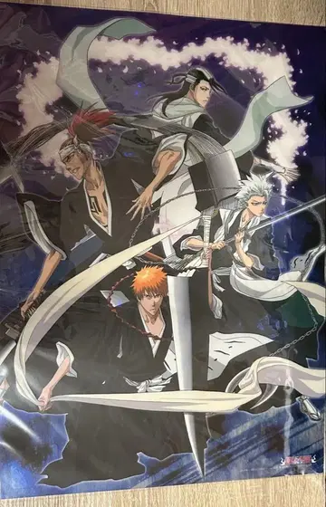 BLEACH 클리어 포스터 A3 이치고 히츠가야 렌지 바쿠야 당시물 레어
