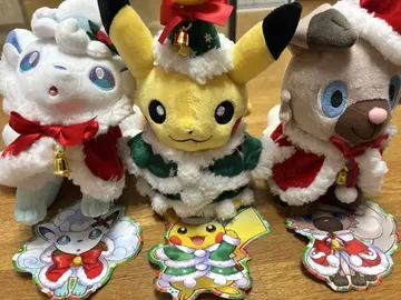 포켓몬 피카츄 아기 로토무 봉제 인형 크리스마스 2017