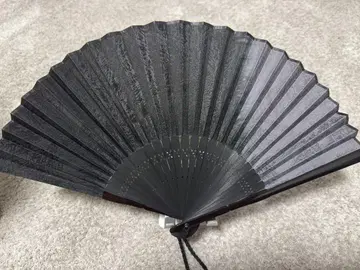 하쿠치쿠도 부채 흑염 미야비