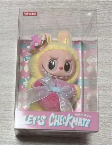 POPMART 라부부 LABUBU 체크메이트 봉제 인형 키링
