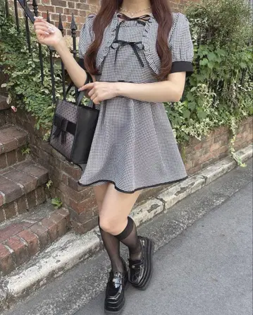 evelyn 더블 리본 올인원 원피스