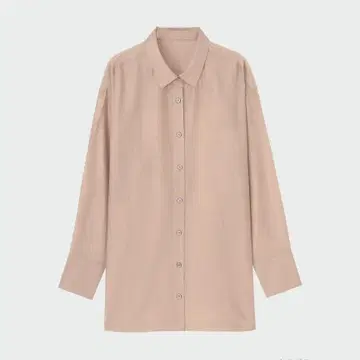 PLST 시어 셔츠 S 베이지