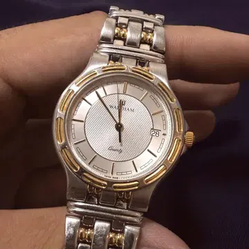 [ 작동품 ] 월쌈 Waltham Quarty 남성용 쿼츠 콤비