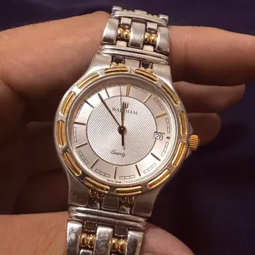 [ 작동품 ] 월쌈 Waltham Quarty 남성용 쿼츠 콤비