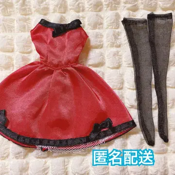 리카짱 인형 옷 갈아입기 드레스 빨간색 타카라토미