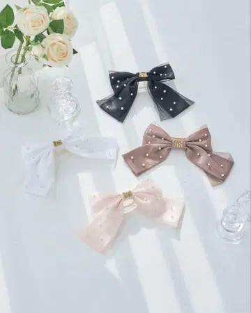 RoseMuse tulle lap ribbon barretta