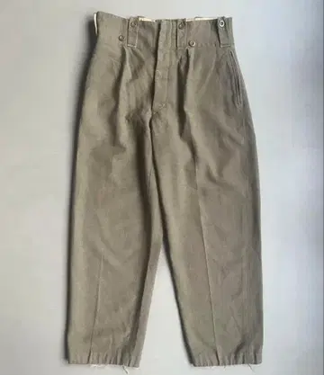 60s 벨기에군 울 하이웨스트 와이드 팬츠 트라우저