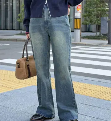 CPCM 플레어 데님 인디고 블루 색감 변화 있음