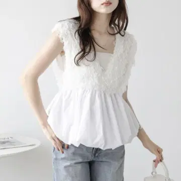 AMELY 페더 프린지 페플럼 베스트