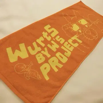 Wurts 토끼 타월 라이브 굿즈 오렌지 밴딩 락