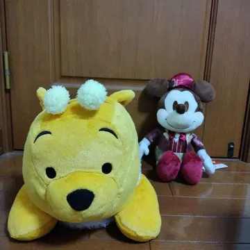 푸우 미키마우스 봉제 인형 세트
