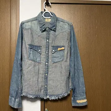 ADL 빈티지 아메카지 스트라이프 데님 셔츠 artisan de luxe