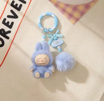 라부부 Labubu 키링 라이트 블루 귀여운 인기
