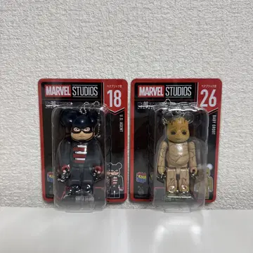 marvel 베어브릭 세트 베이비 그루트 U.S. AGENT