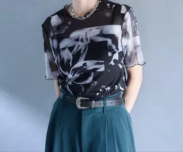 HARE 패턴 시어 반팔