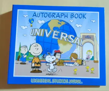 USJ 한정판 스누피 사인첩 오토그래프북 펜 포함