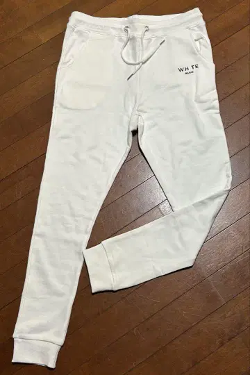 [ 미사용 ] WHITE PARIS 스웨트 팬츠 M 사이즈 화이트 계열