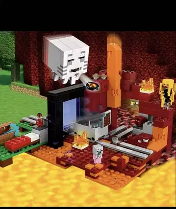 Minecraft 포털 언더월드 네더 LEGO 호환 블록
