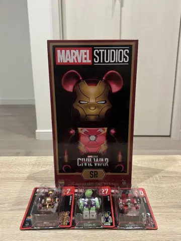 [미개봉] MARVEL BE@RBRICK 아이언맨 400% 기타 덤