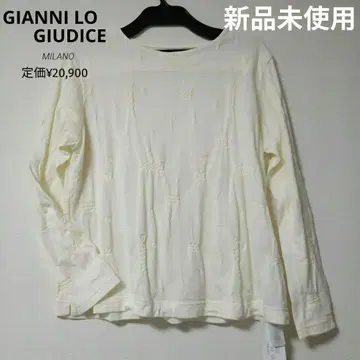 미사용 새상품 GIANNI LO 코튼 자카드 티셔츠 M~L