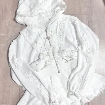 LIZLISA 리즈리사 리본 후드티 셋업