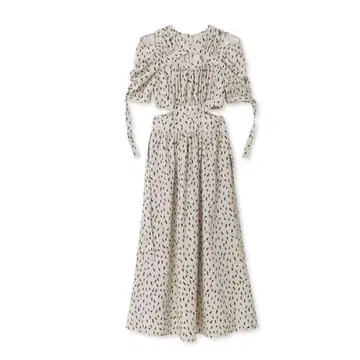 SNIDEL 스위칭 데콜테 오픈 원피스 도트 사이즈 1