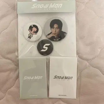 SnowMan 팝업 메구로 렌 포토 카드 캔뱃지
