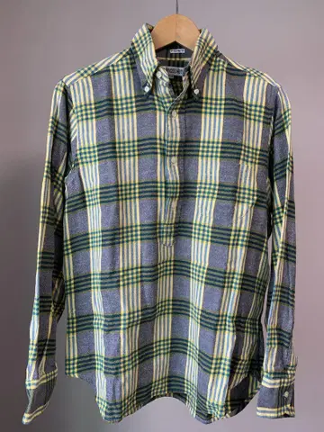 INDIVIDUALIZED SHIRTS 긴팔 플란넬 풀오버