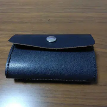 핸드메이드 천연 가죽 소가죽 미니 지갑