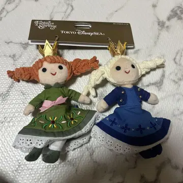 택 포함 새상품 봉제 인형 참 안나 판타지 스프링스 디즈니