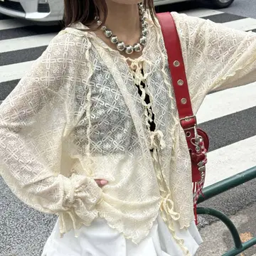 CIAOPANIC 레이스 메로우 후디 상의