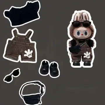 Labubu 라부부 봉제 인형 옷 갈아입히기