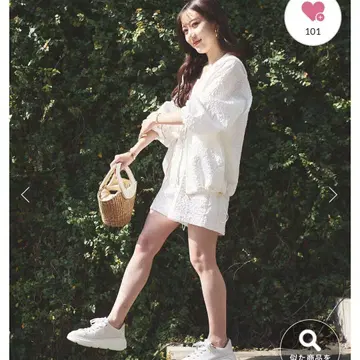 [ 새상품급 ] 라 부티크 봉봉 아트 자카드 숏팬츠