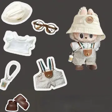 Labubu 라부부 봉제 인형 옷 갈아입히기