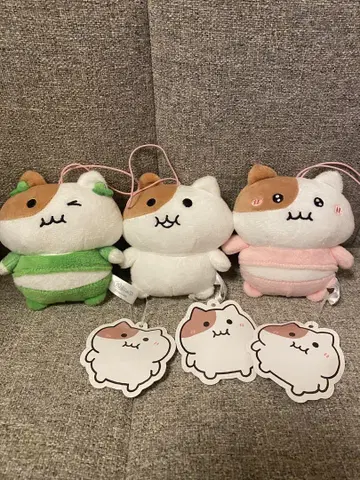 새상품 모찌냐미 봉제 인형 키링 3종 세트