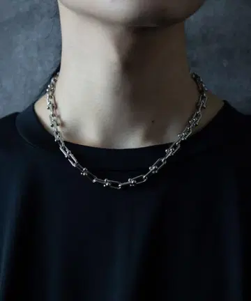 HARE 하레 링크 체인 목걸이 실버 남성용 여성용