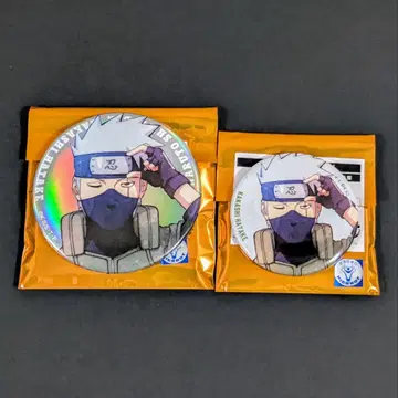 NARUTO 하타케 카카시 베이스 야드 캔뱃지 2개 세트