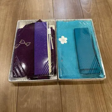 기모노 오비 장식 천 레이어트 카라 퍼플 그린