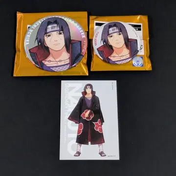 NARUTO 베이스야드 우치하 이타치 캔뱃지 2개 세트