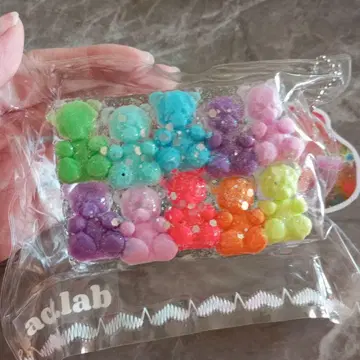 새상품 도톰 컬러풀 캔디 베어 스퀴즈