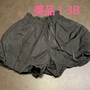 블랙 플레어 스커트 사이즈 38