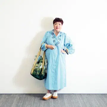 대특가 시착만 한 상품 새상품급 오조 스트라이프 셔츠 롱 원피스 LL